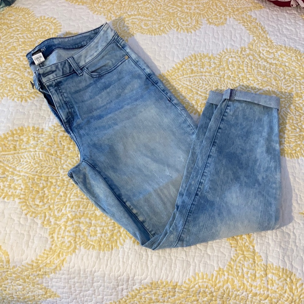 Lane Bryant Acid-wash Skinny Jeans
